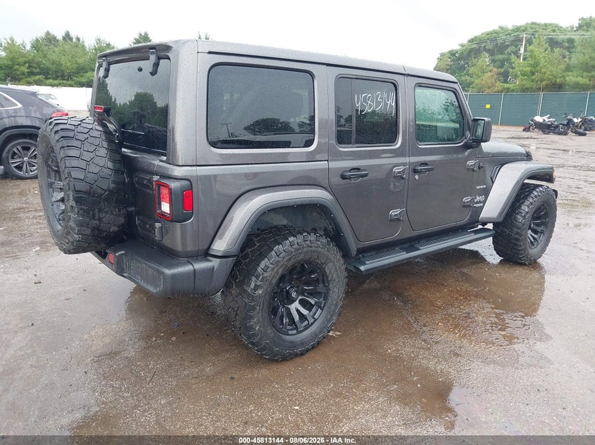 Vin: 1c4hjxen3nw126144, lot: 46311990, jeep wrangler unlimited sahara 4x4 20224