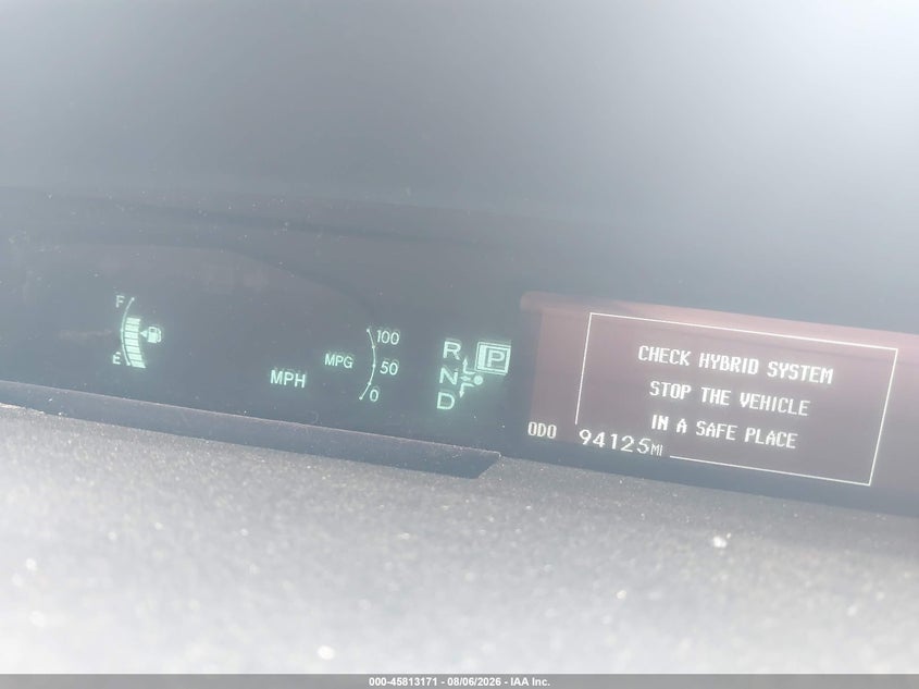 TOYOTA PRIUS 2013 VIN JTDKN3DU8D5623738