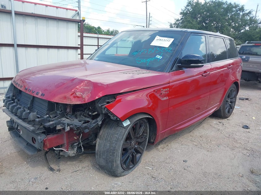 Vin: salwv2sv2ja809049, lot: 46312078, land rover range rover sport hse dynamic 20182