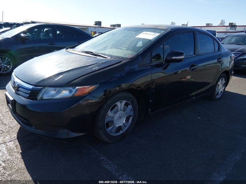 2012 HONDA CIVIC HYBRID auction photo 2