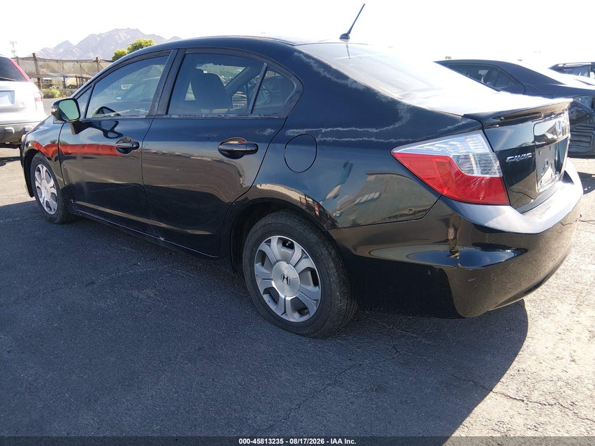 2012 HONDA CIVIC HYBRID auction photo 3