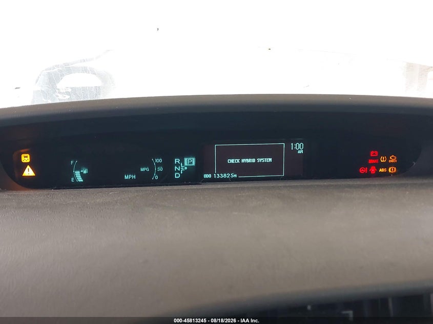 2011 TOYOTA PRIUS HATCHBACK 1.8L I-4 DOHC, VVT, 98HP