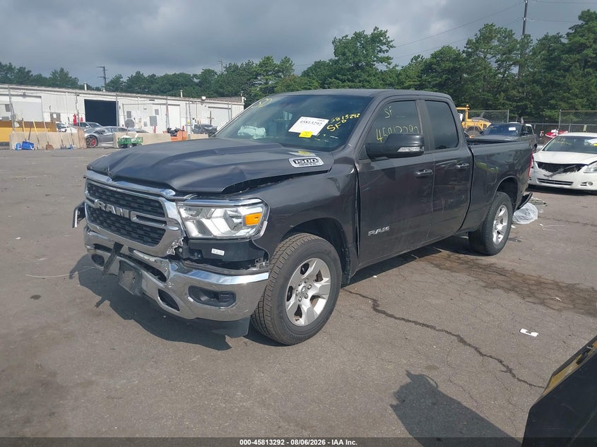 Vin: 1c6rrebtxnn329422, lot: 46312138, ram 1500 big horn  4x2 6'4 box 20222