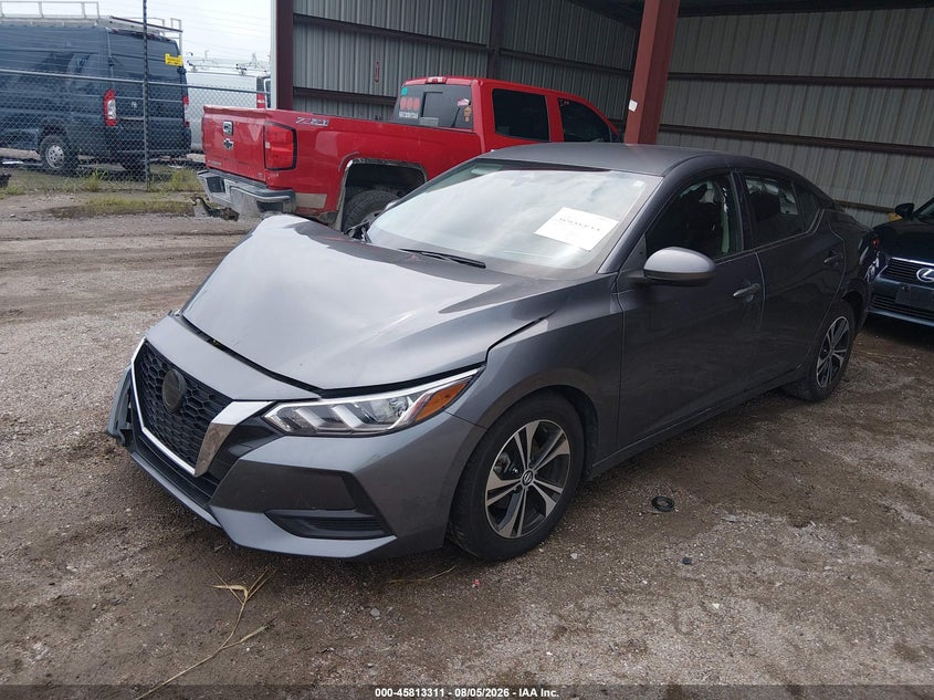 Vin: 3n1ab8cv2ny256984, lot: 46312157, nissan sentra sv xtronic cvt 20222