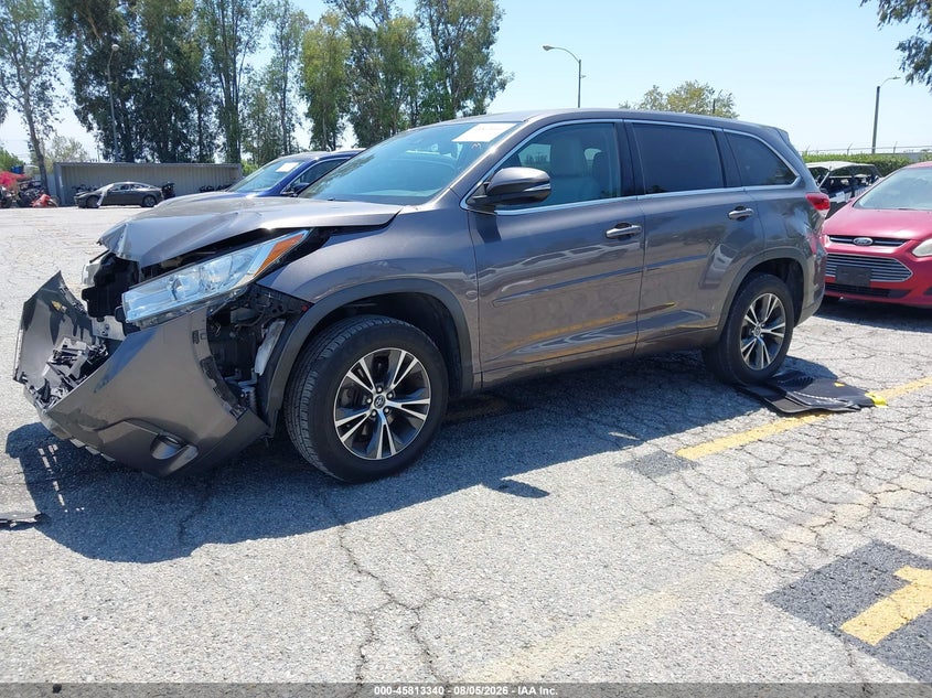 Vin: 5tdzzrfh1js252448, lot: 46312186, toyota highlander le plus 20182