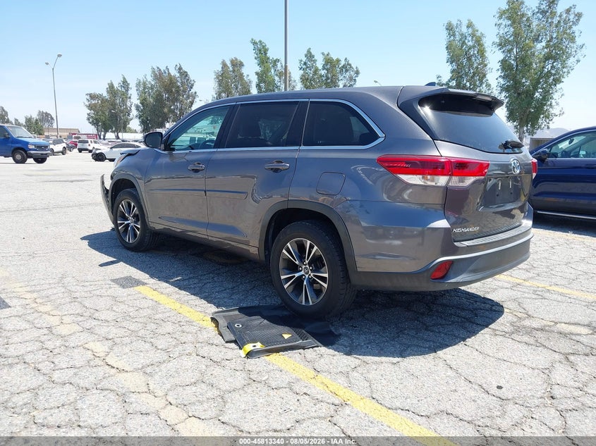 Vin: 5tdzzrfh1js252448, lot: 46312186, toyota highlander le plus 20183