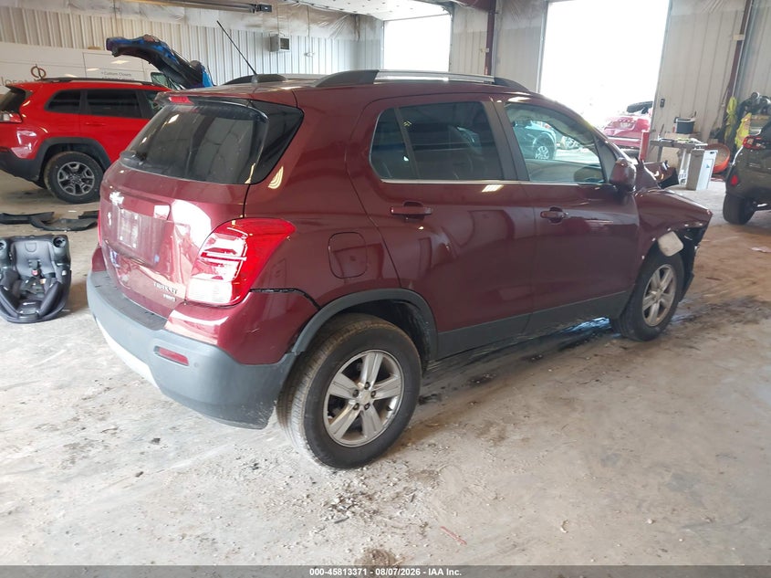 Vin: 3gncjpsb6gl243169, lot: 46312217, chevrolet trax lt 20164