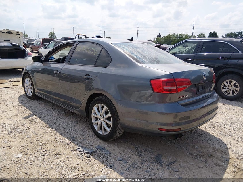 Vin: 3vwd17aj1fm205473, lot: 46312221, volkswagen jetta 1.8t se 20153