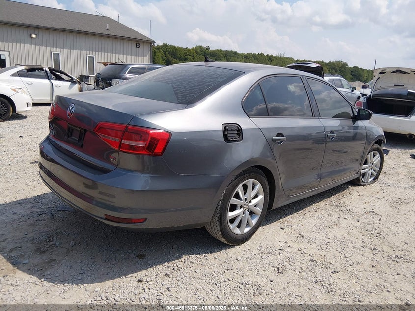 Vin: 3vwd17aj1fm205473, lot: 46312221, volkswagen jetta 1.8t se 20154