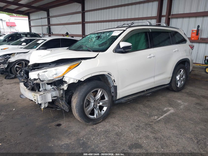 Vin: 5tdykrfh8es012853, lot: 46312295, toyota highlander limited platinum v6 20142