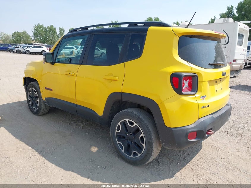 Vin: zaccjbct8gpd09229, lot: 46312309, jeep renegade trailhawk 20163