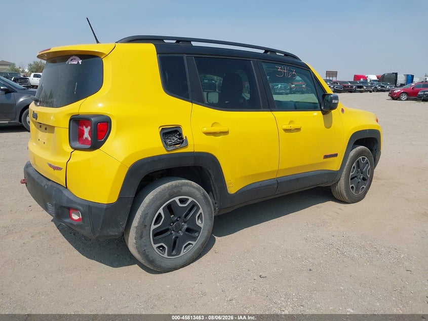 Vin: zaccjbct8gpd09229, lot: 46312309, jeep renegade trailhawk 20164