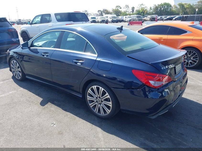 Vin: wddsj4eb1jn663305, lot: 46312311, mercedes-benz cla 250 20183