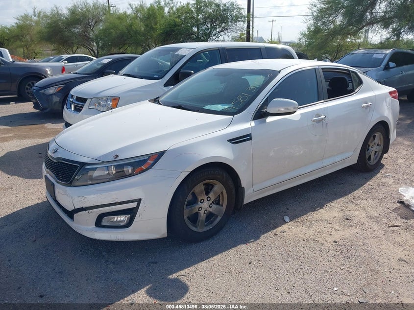 Vin: knagm4a74f5662050, lot: 46312342, kia optima lx 20152