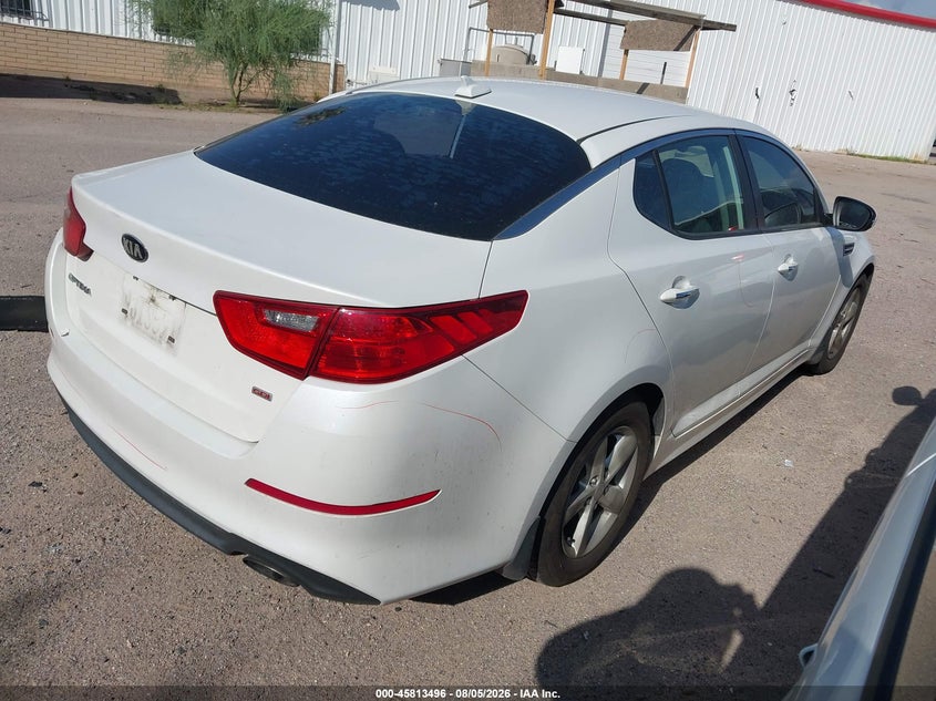 Vin: knagm4a74f5662050, lot: 46312342, kia optima lx 20154