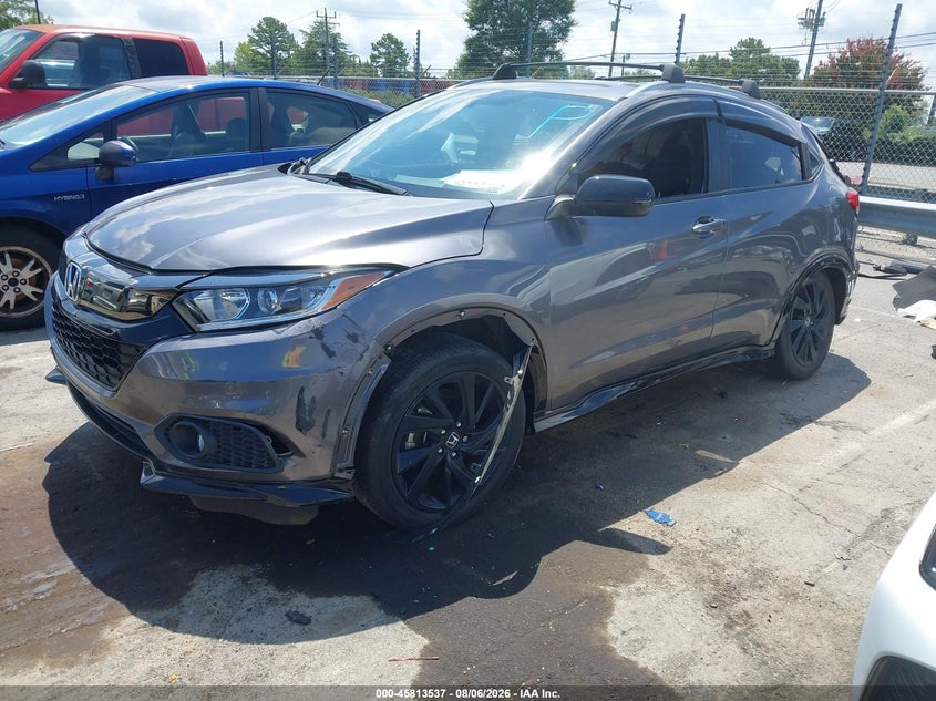 2021 Honda Hr-V 2Wd Sport, Front & Rear, IAAI, VIN 3CZRU5H15MM704861 — photo 2