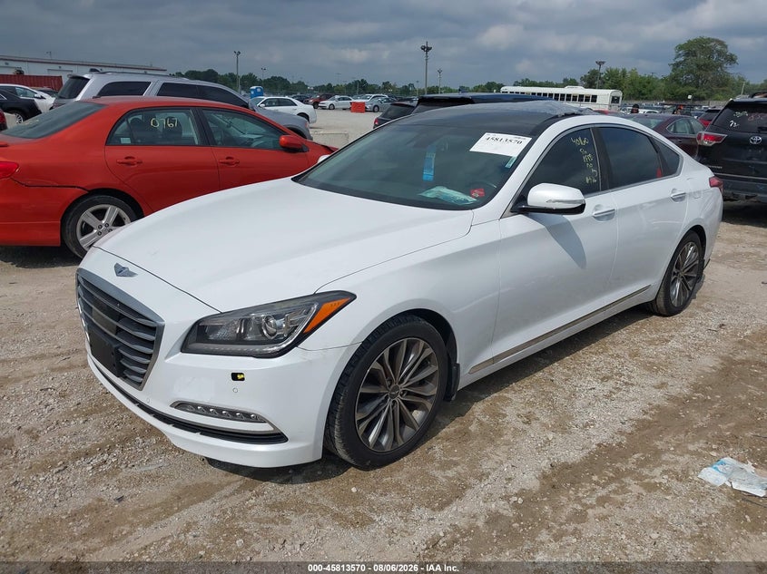 Vin: kmhgn4je3gu137529, lot: 46312416, hyundai genesis 3.8 20162