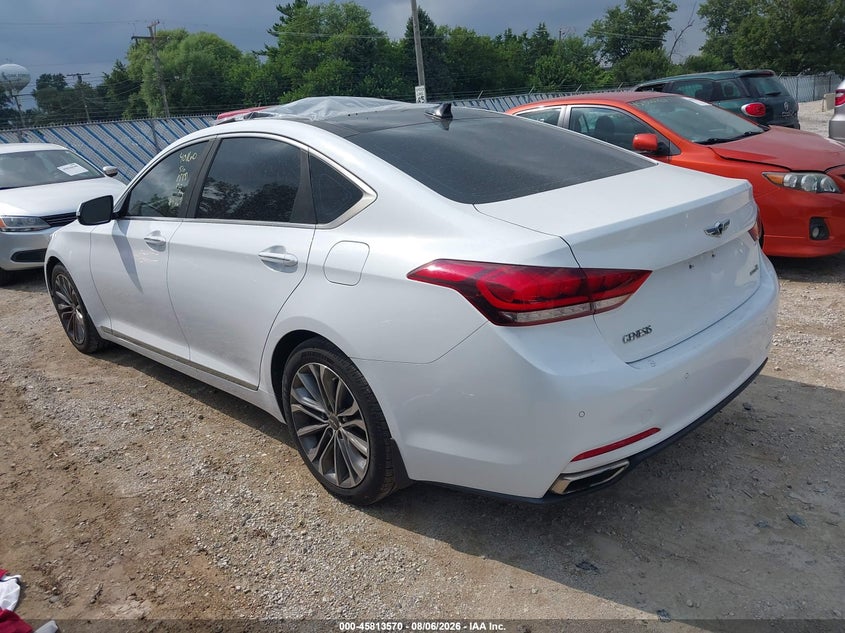 Vin: kmhgn4je3gu137529, lot: 46312416, hyundai genesis 3.8 20163