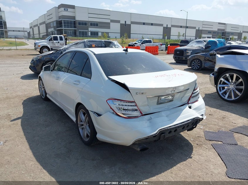Vin: wddgf4hb8da768115, lot: 46312448, mercedes-benz c 250 sport 20133