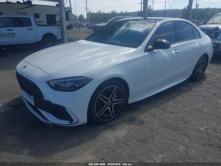 Vin: w1kaf4hb3pr078512, lot: 46312452, mercedes-benz c 300 4matic 20232