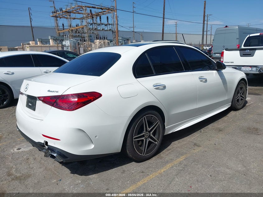 Vin: w1kaf4hb3pr078512, lot: 46312452, mercedes-benz c 300 4matic 20234