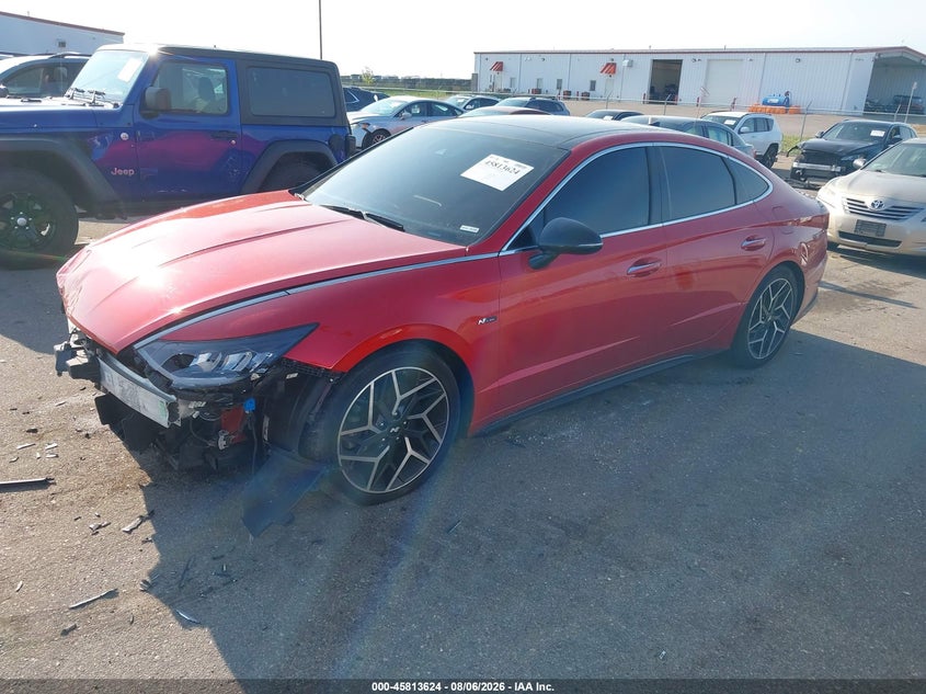 Vin: 5npek4jc3mh105754, lot: 46312470, hyundai sonata n line 20212