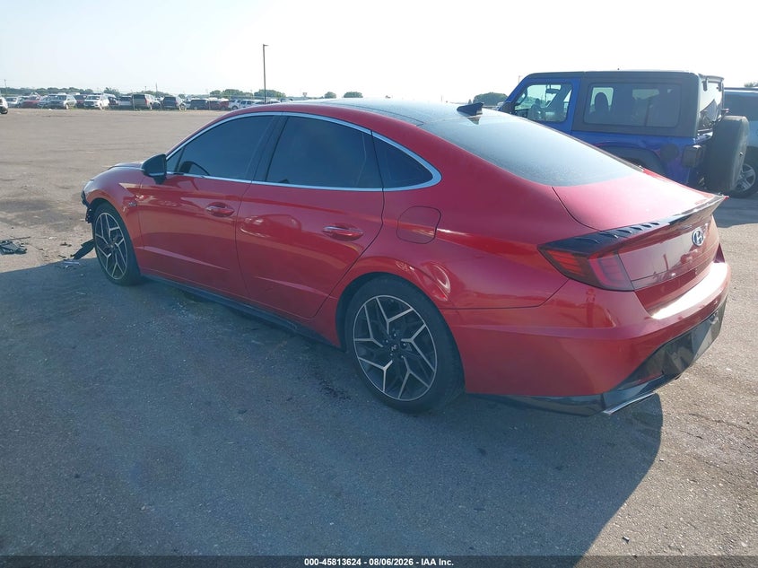 Vin: 5npek4jc3mh105754, lot: 46312470, hyundai sonata n line 20213
