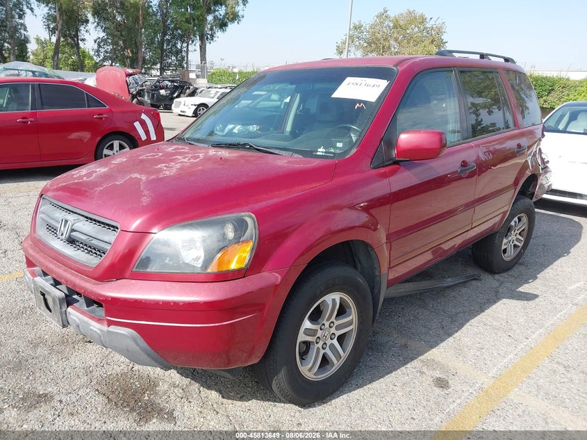 2003 Honda Pilot, Оба бока, IAAI, VIN 2HKYF18603H606910 — фото 2