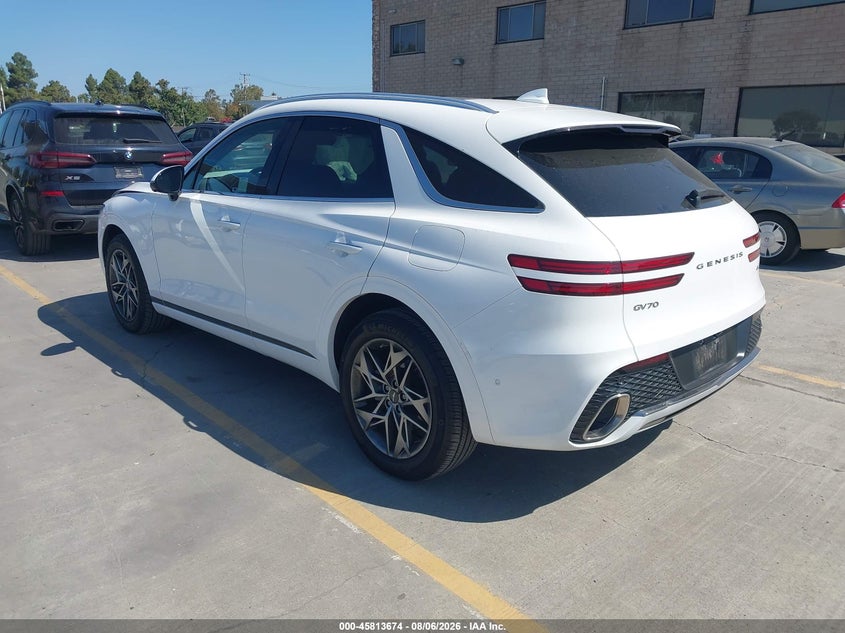 Vin: kmumadtbxnu051232, lot: 46312520, genesis gv70 2.5t awd 20223