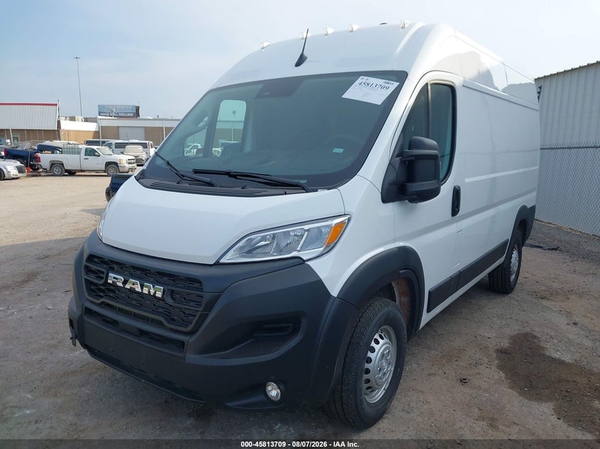 Vin: 3c6lrvcg7te174899, lot: 46312555, ram promaster 2500 tradesman high roof 136 wb w/pass seat 20262