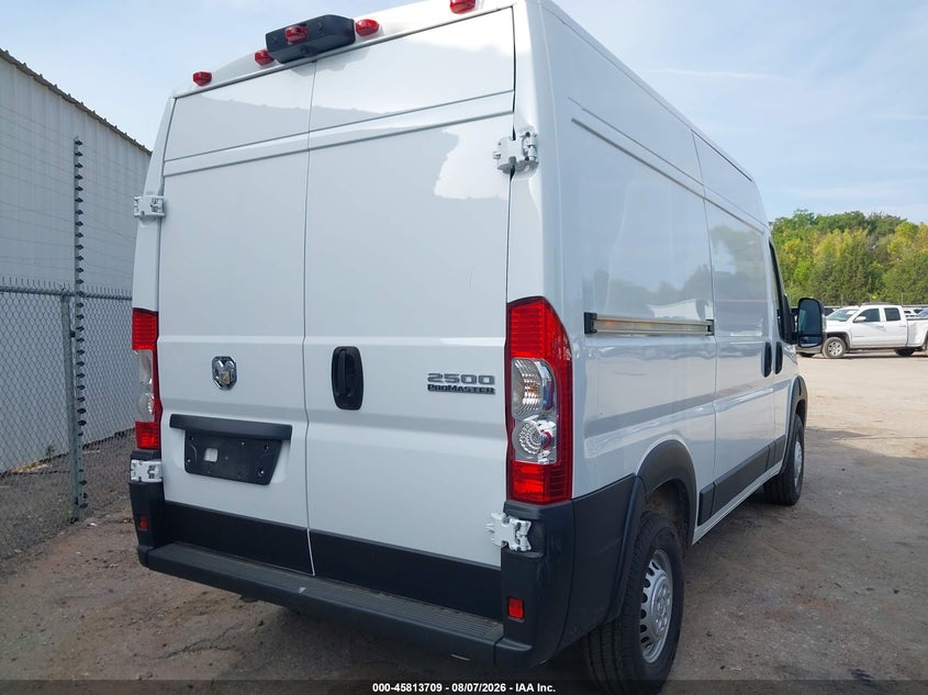 Vin: 3c6lrvcg7te174899, lot: 46312555, ram promaster 2500 tradesman high roof 136 wb w/pass seat 20264