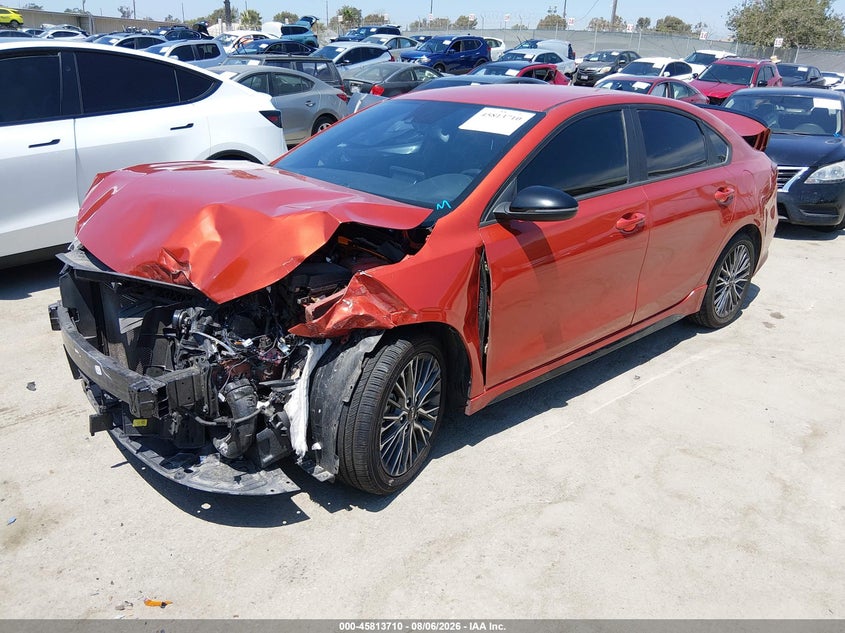 Vin: 3kpf54adxpe579455, lot: 46312556, kia forte gt-line 20232