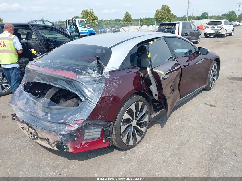 Vin: 50ea1tea7ra006787, lot: 46312584, lucid air touring 20244