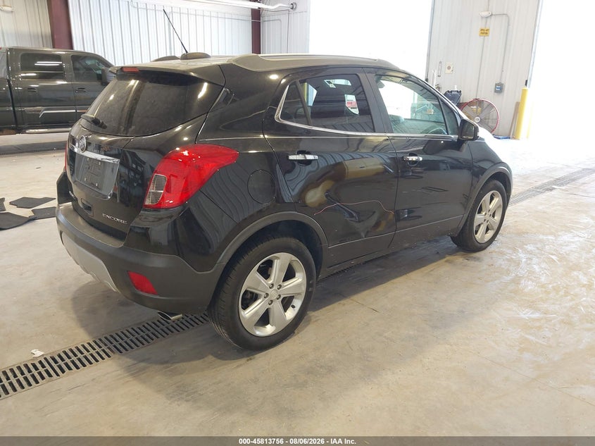 Vin: kl4cjcsb7fb100548, lot: 46312602, buick encore leather 20154