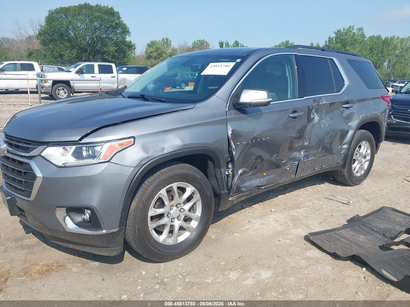 Vin: 1gnergkw8mj227644, lot: 46312626, chevrolet traverse fwd lt cloth 20212