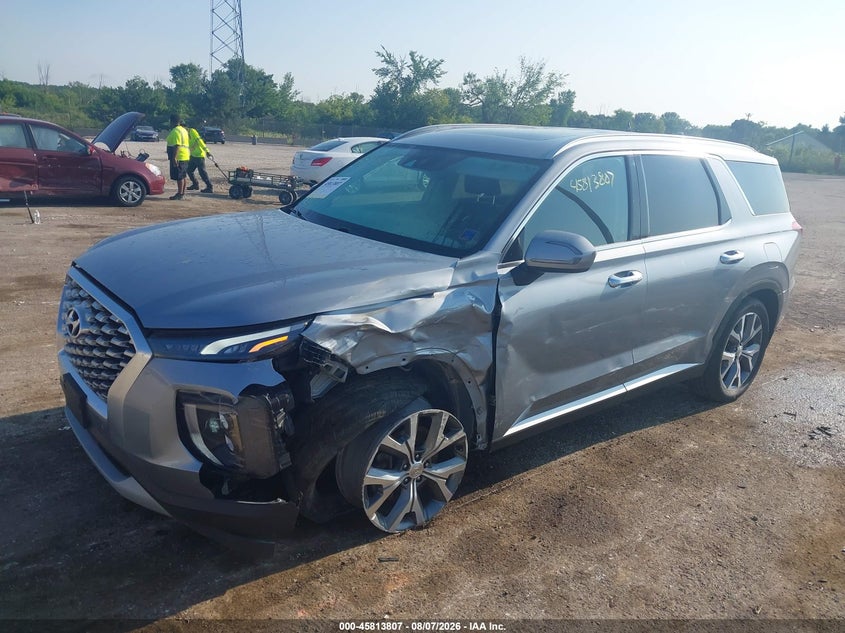 Vin: km8r44he7lu074124, lot: 46312653, hyundai palisade sel 20202