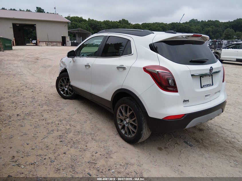 Vin: kl4cj2sb6kb786439, lot: 46312664, buick encore awd sport touring 20193