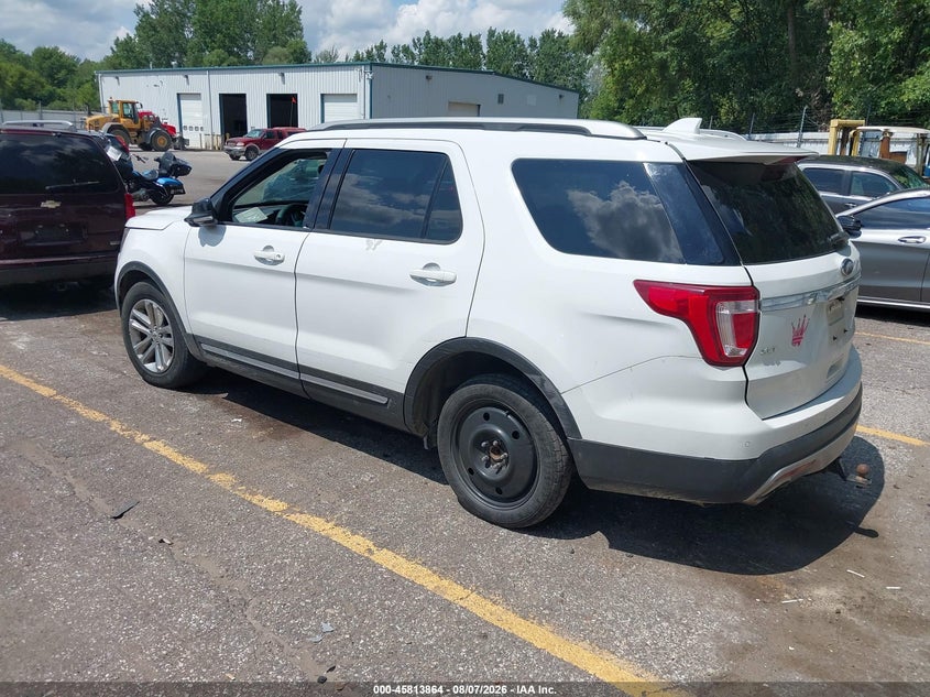 Vin: 1fm5k7dh8ggb97974, lot: 46312711, ford explorer xlt 20163