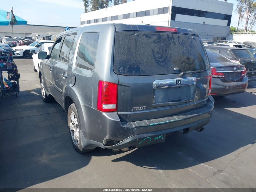 Vin: 5fnyf3h75cb004300, lot: 46312721, honda pilot ex-l 20123