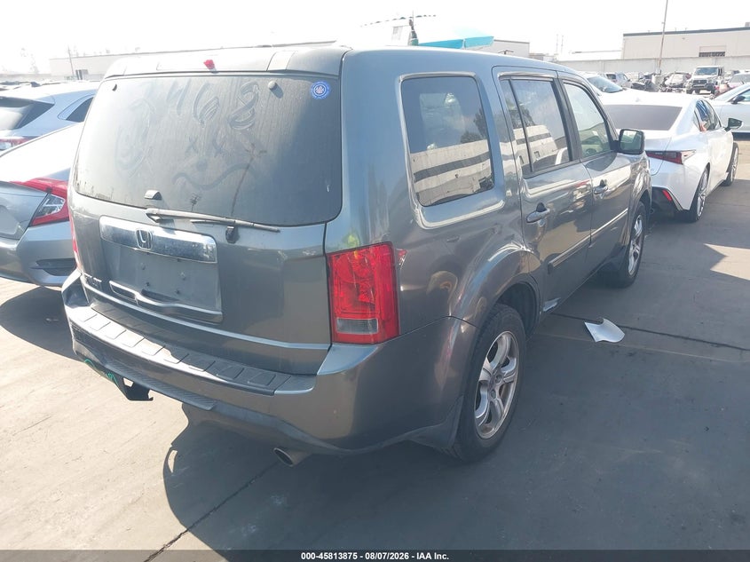 Vin: 5fnyf3h75cb004300, lot: 46312721, honda pilot ex-l 20124