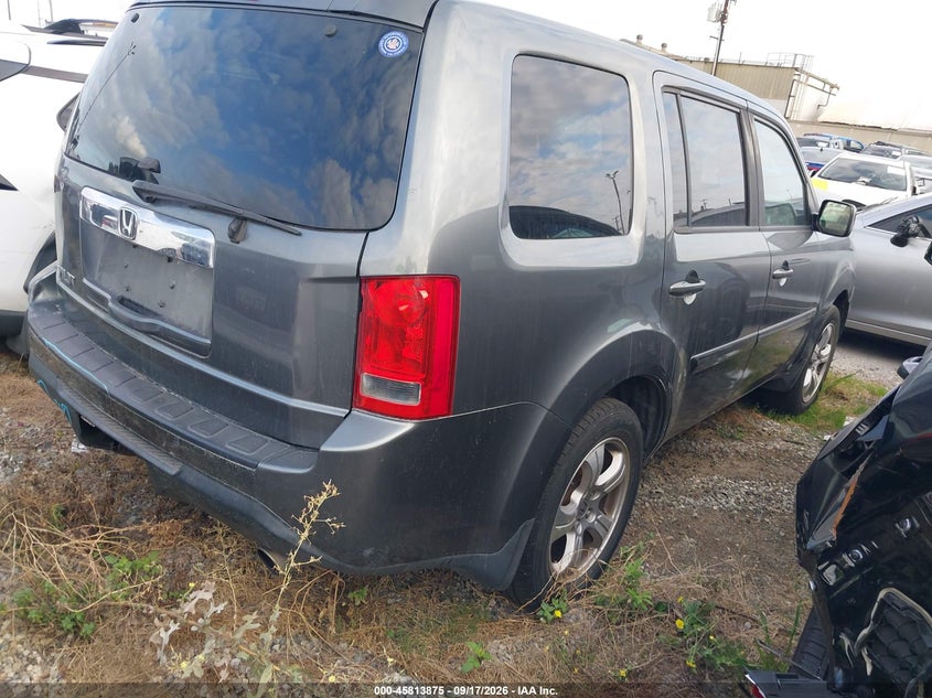 Vin: 5fnyf3h75cb004300, lot: 46312721, honda pilot ex-l 20124