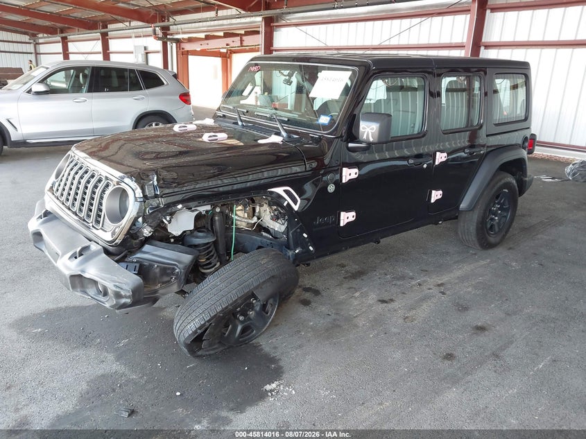 Vin: 1c4pjxdnxsw501973, lot: 46312862, jeep wrangler 4-door sport 4x4 20252