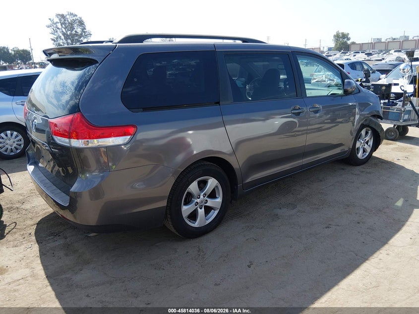 Vin: 5tdkk3dc8es471178, lot: 46312882, toyota sienna le v6 8 passenger 20144