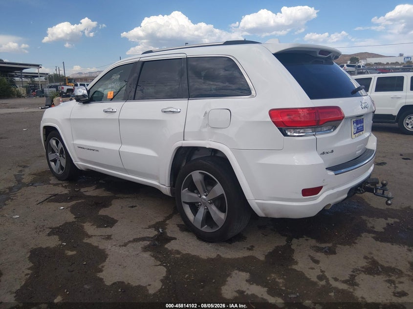 Vin: 1c4rjfcg5ec479733, lot: 46312948, jeep grand cherokee overland 20143