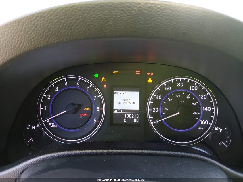 2012 INFINITI G37X auction photo 7
