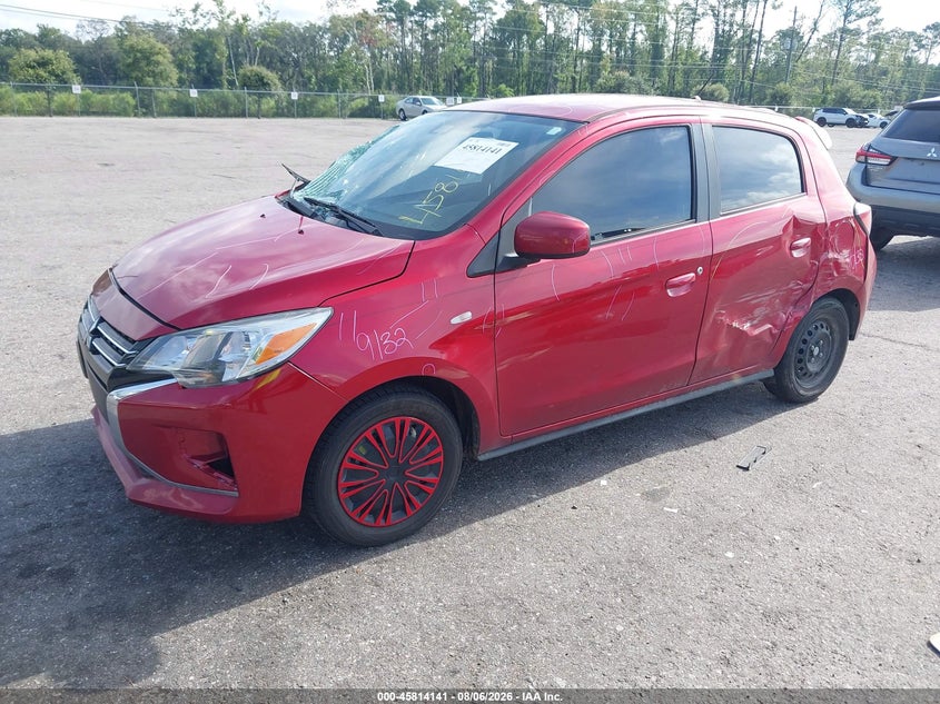 Vin: ml32auhj3nh005490, lot: 46312987, mitsubishi mirage es 20222