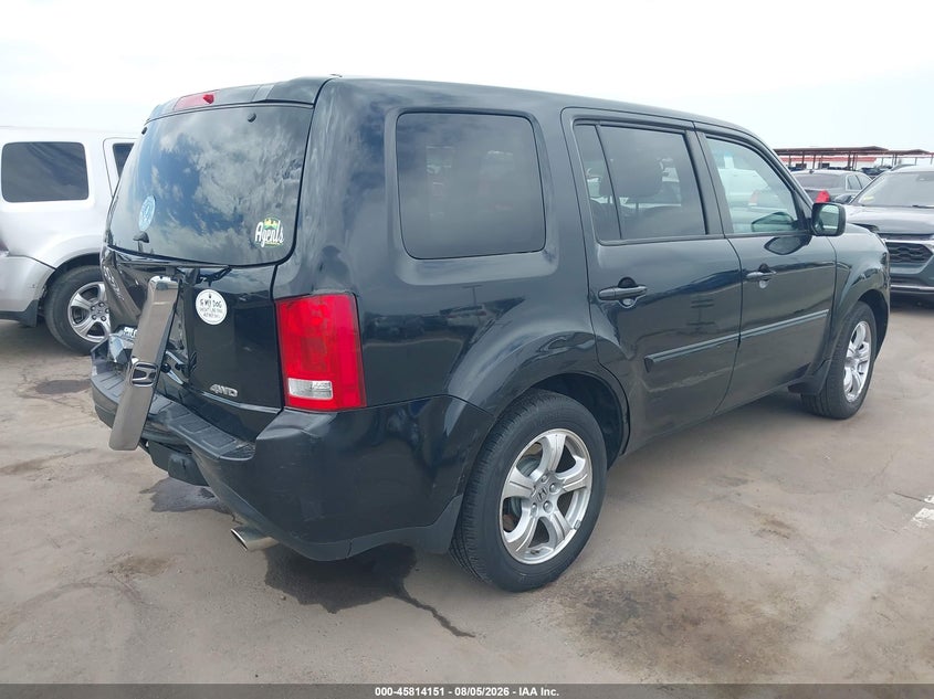 Vin: 5fnyf4h40cb072371, lot: 46312997, honda pilot ex 20124