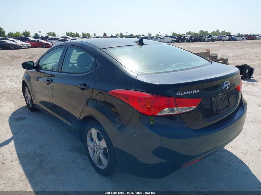 Vin: 5npdh4ae1dh344215, lot: 46313050, hyundai elantra gls 20133