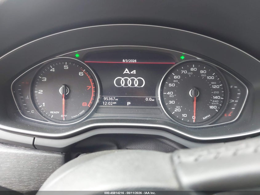 AUDI A4 2019 VIN WAUGMAF43KN017610