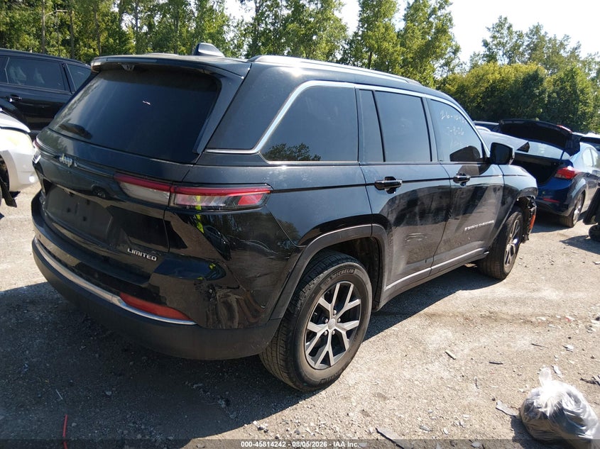 Vin: 1c4rjhbg1pc503526, lot: 46313088, jeep grand cherokee limited 4x4 20234